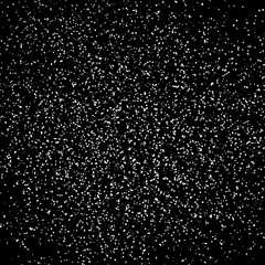 Stars dot and spots scatter glitter on galaxy black abstract background, droplet splashing vector illustration