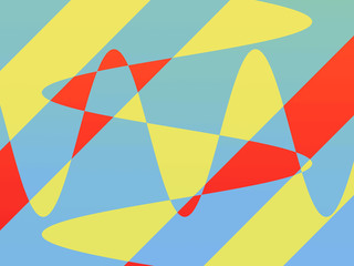 Abstract Red Blue Yellow Background