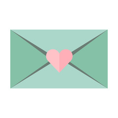 valentines day envelope illustration	