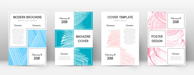 Cover page design template. Business brochure layo