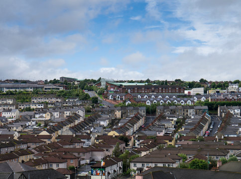 Panorama View Of Derry In Northern Island