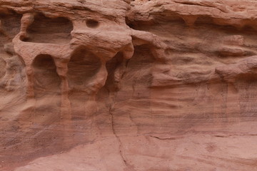 Red stone wall with gradient