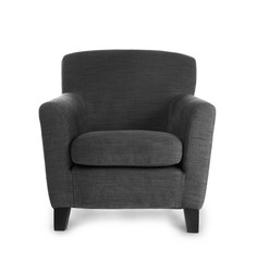 Comfortable armchair on white background