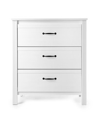 Chest of drawers on white background