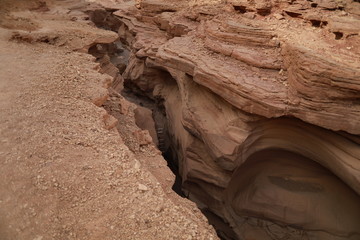 View on canyon from above