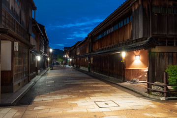 夜の金沢　ひがし茶屋街
