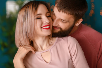 Fototapeta premium Loving young couple during romantic date
