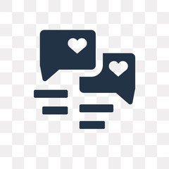 Speech bubble vector icon isolated on transparent background, Speech bubble  transparency concept can be used web and mobile