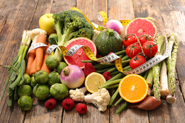 assorted fruit and vegetable