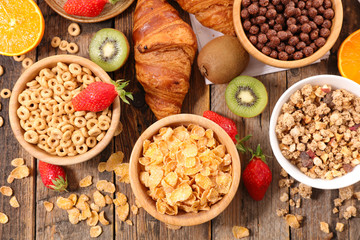 breakfast cereal assorted