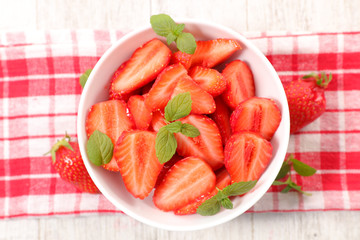 bowl of strawberry