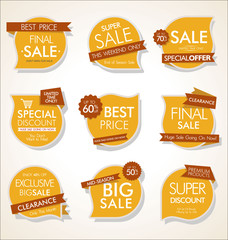 Modern sale banners and labels collection