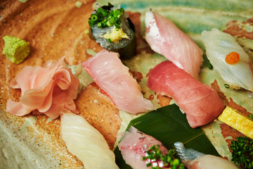 Japanese sushi set