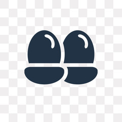Eggs vector icon isolated on transparent background, Eggs  transparency concept can be used web and mobile