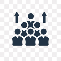 Population vector icon isolated on transparent background, Population  transparency concept can be used web and mobile