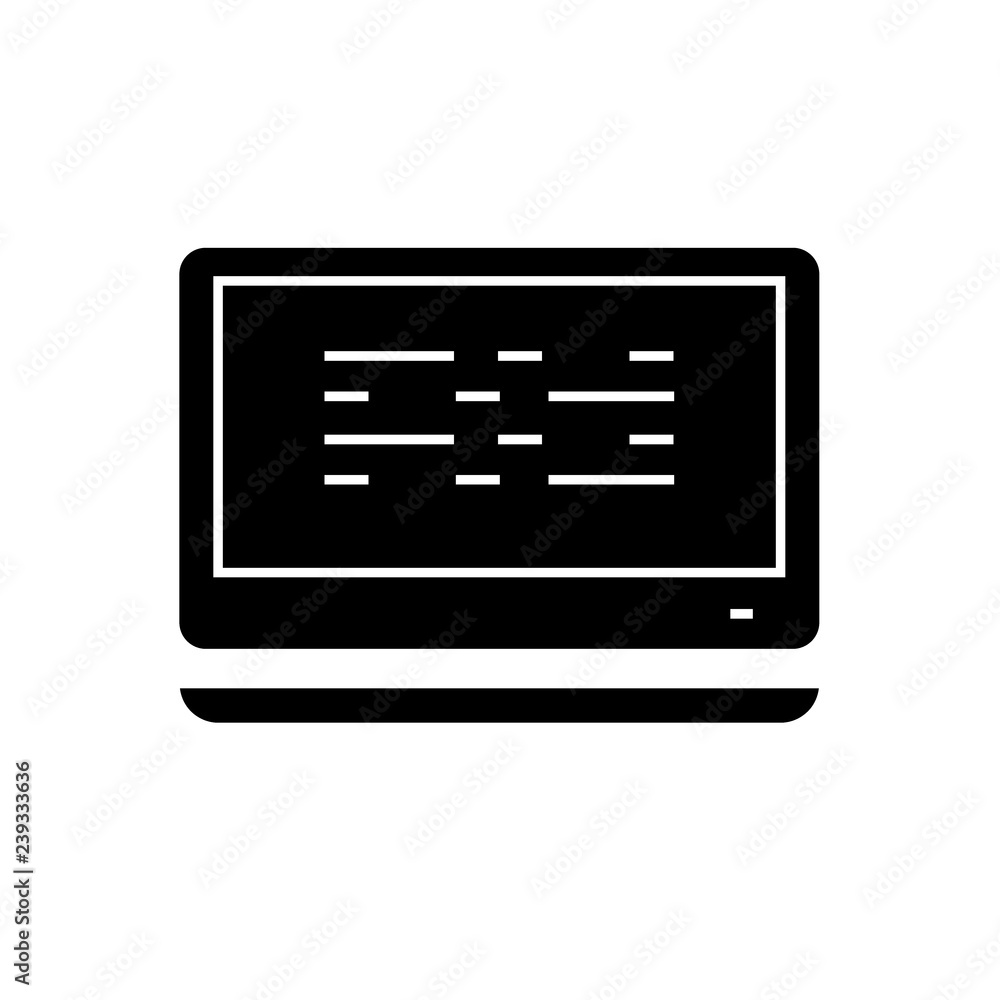 Poster data protection and encryption black vector concept icon. data protection and encryption flat illust