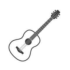Obraz na płótnie Canvas Acoustic guitar icon.