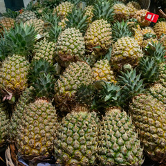 A pile of pineapples.