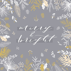 Christmas greeting card.