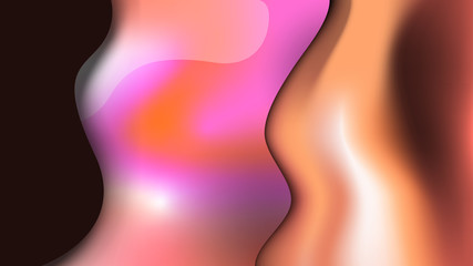 Abstract colorful background fluid shapes vivid trend color vector illustration. Geometric background.