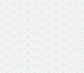 Vector Background, Japan Style #Geometric hemp-leaf pattern - obrazy, fototapety, plakaty