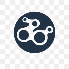 Virus vector icon isolated on transparent background, Virus  transparency concept can be used web and mobile