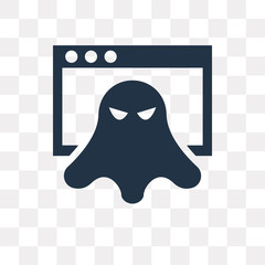 Rootkit vector icon isolated on transparent background, Rootkit  transparency concept can be used web and mobile