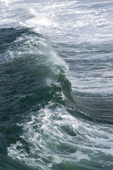 Splashing Atlantic ocean wave.