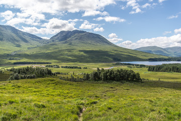 Obraz premium Panorama view Highlands, Scotland