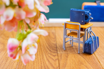 入学　新入生　新学期　四月　1年生　イメージ