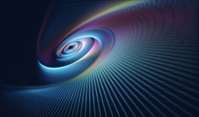 Abstrait. Image abstraite colorée géométrique en spirale.