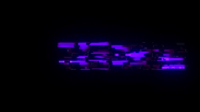 cool glitch testing text animation background logo seamless loop New quality universal technology motion dynamic animated background colorful joyful video