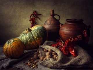 Still life with fruit and vegetables © Iryna