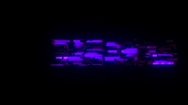 cool glitch Backing text animation background logo seamless loop New quality universal technology motion dynamic animated background colorful joyful video