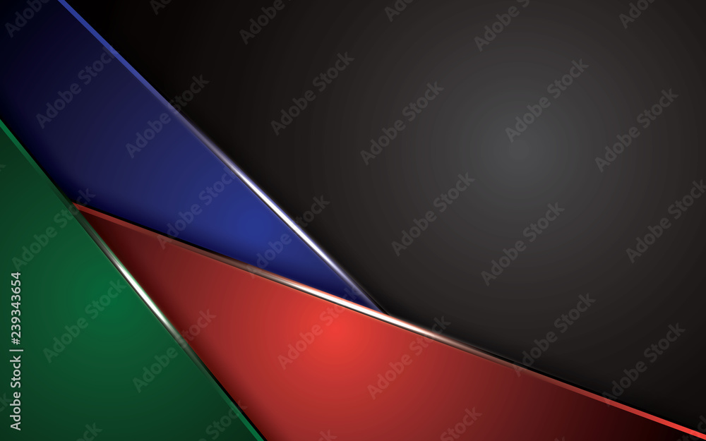 Poster colorful abstract modern vector background overlap layer
