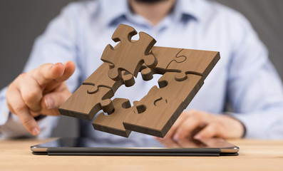 puzzle wood