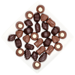 Plate of chocolates
