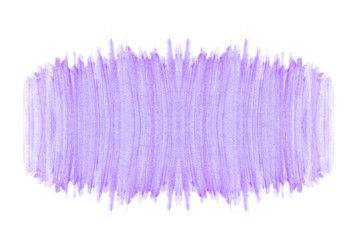 Abstract watercolor purple (violet) shades pattern texture art (hand painted) on white background with copy space