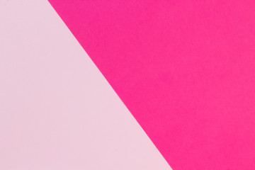 Texture geometric background of fashion pink and magenta bright colors. Minimal concept pattern. Flat lay, top view, layout design