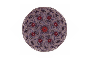 abstract aggressive fractal red black figure