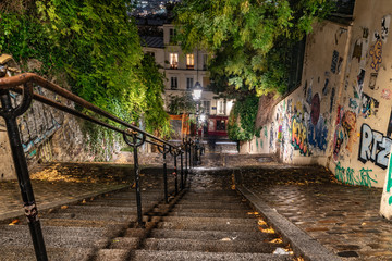 Fototapeta na wymiar La butte Montmartre, Paris