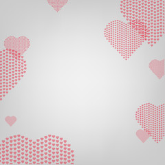 Heart With Grey Background
