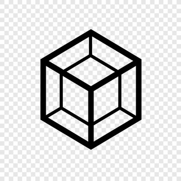 Cube, tesseract icon