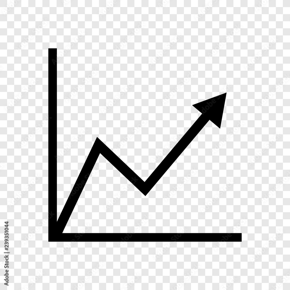 Poster graph diagram icon vector transparent grid
