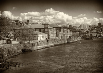 Waterfront Monochrome, Porto, Portugal 