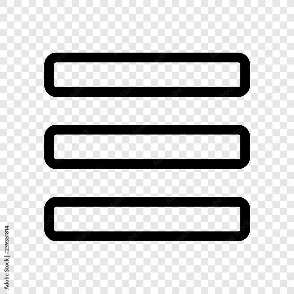 Poster menu vector icon transparent grid