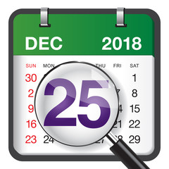 Close-up on Christmas Day.