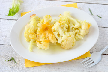 Blumenkohl überbacken	