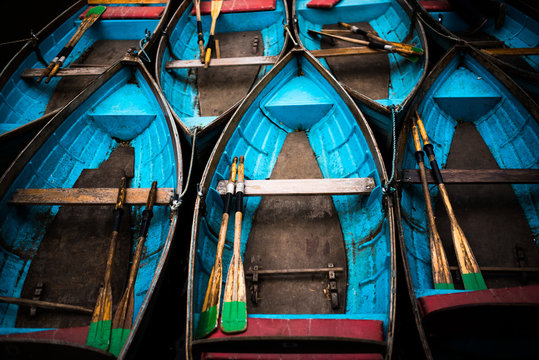 Boats in Oxford, Oxfordshire, England, United Kingdom, Europe