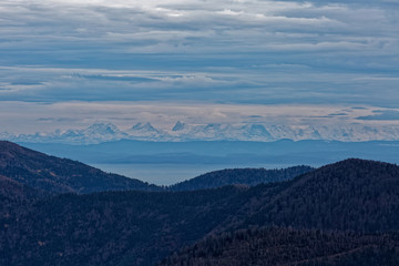 Obraz premium Les Alpes vues des Vosges